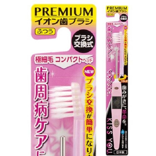Ионная зубная щетка супер-компактная (Средней жесткости) ручка + 1 головка, Япония
