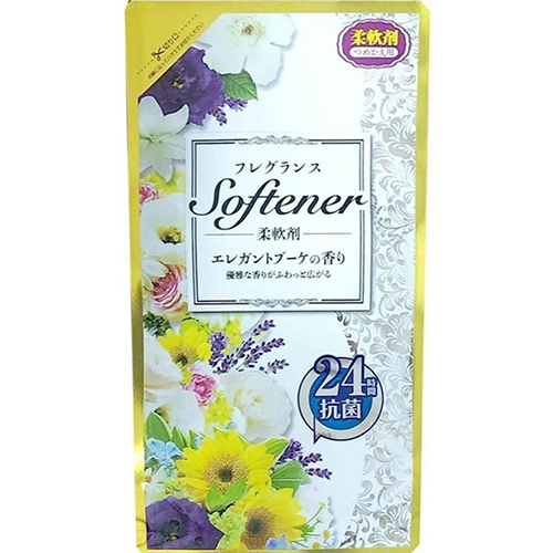 Кондиционер для белья "Softener Fragrance elegant bouquet" с антибактериальным эффектом и элегатным богатым ароматом роз, ND, 500 мл, Япония