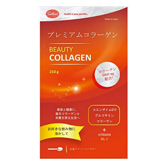 Коллаген Премиум - Beauty, с мерной ложкой, "Beauty Collagen Satori" SATORI, 210 гр, Япония