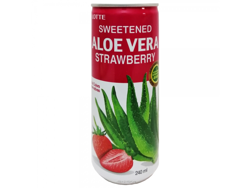 Напиток " Алоэ Вера-Клубника" ,Lotte, 240 гр, Корея