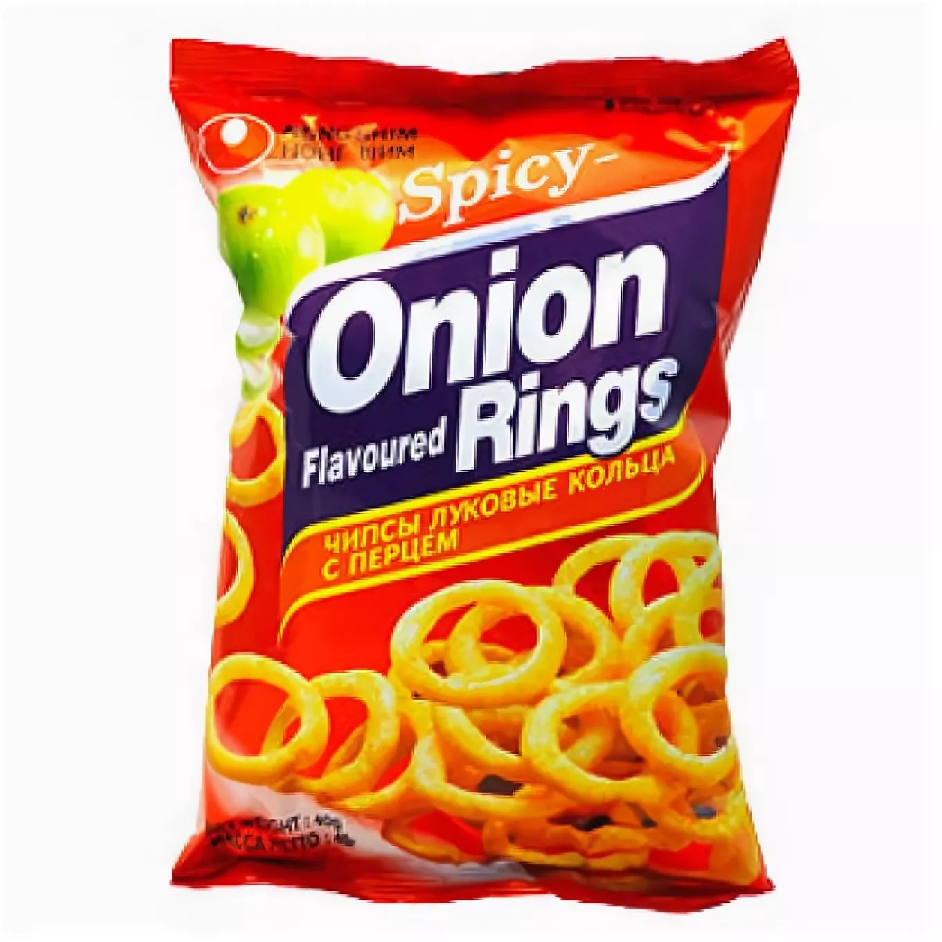 Чипсы луковые с перцем , NONGSHIM, 40 гр, Корея