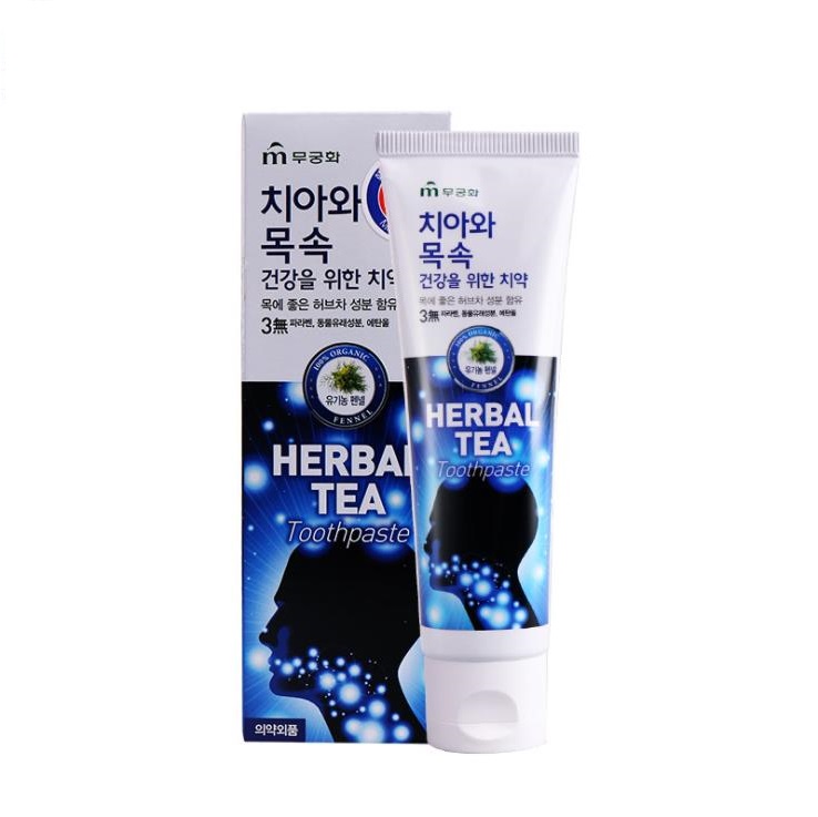 Зубная паста с экстрактом травяного чая, MKH «Herbal tea», 110 гр, Корея