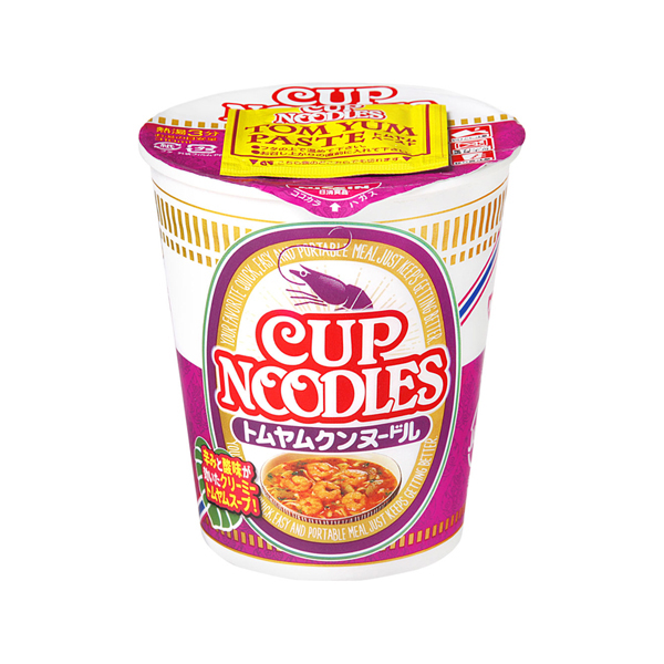Лапша - Суп-нудл Том ям,  Nissin,  Cup Noodle, 75 гр, Япония