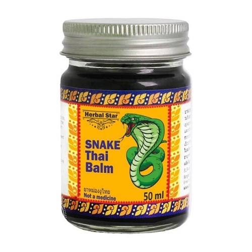 Бальзам "Snake thai balm" с ядом кобры, Herbal Star, 50 мл, Таиланд