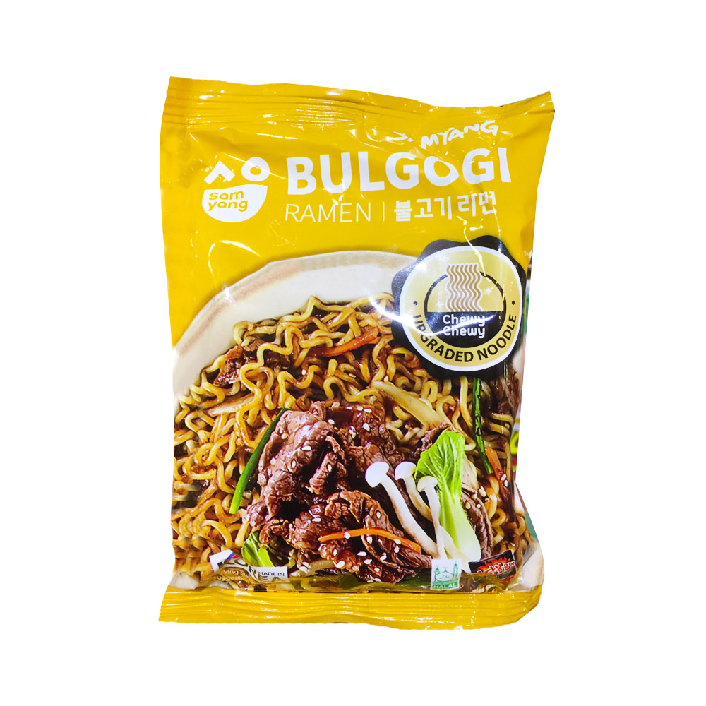 Лапша Samyang со вкусом говядины бульгоги  Bulgogi Ramen Noodles 80г. Ю.Корея, Корея