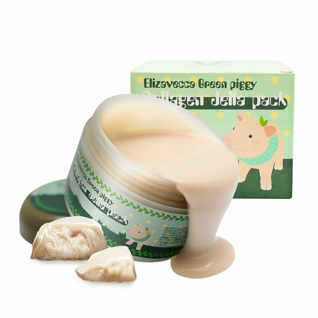 Лифтинг маска высококонцентрированная желейная с коллагеном Green Piggy Collagen Jella Pack Elizavecca, 100 мл, Корея