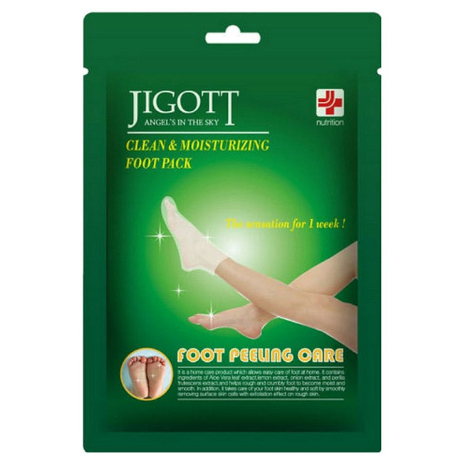 Маска-пиллинг носочки для ног Jigott Clean & Moisturizing 23мл., Ю.Корея