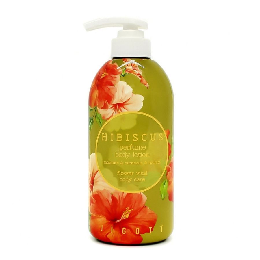 Лосьон для тела с экстрактом гибискуса, Jigott Hibiscus Perfume 500 мл, Корея