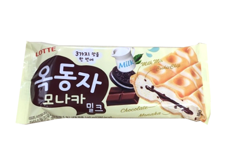 Мороженое Сэндвич с шоколадом Choco Shell Monaka 100г. Lotte, Корея