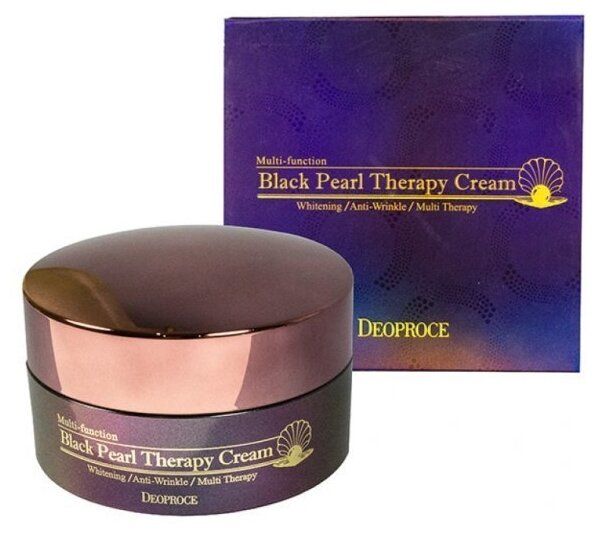 Крем для лица с черным жемчугом антивозрастной Deoproce Black Pearl Therapy, 100 мл, Корея