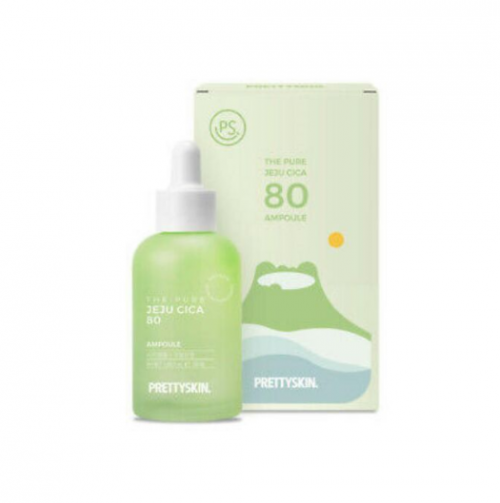 Сыворотка с экстрактом центеллы PrettySkin The Pure Jeju Cica 80 Ampoule, 50 мл, Корея