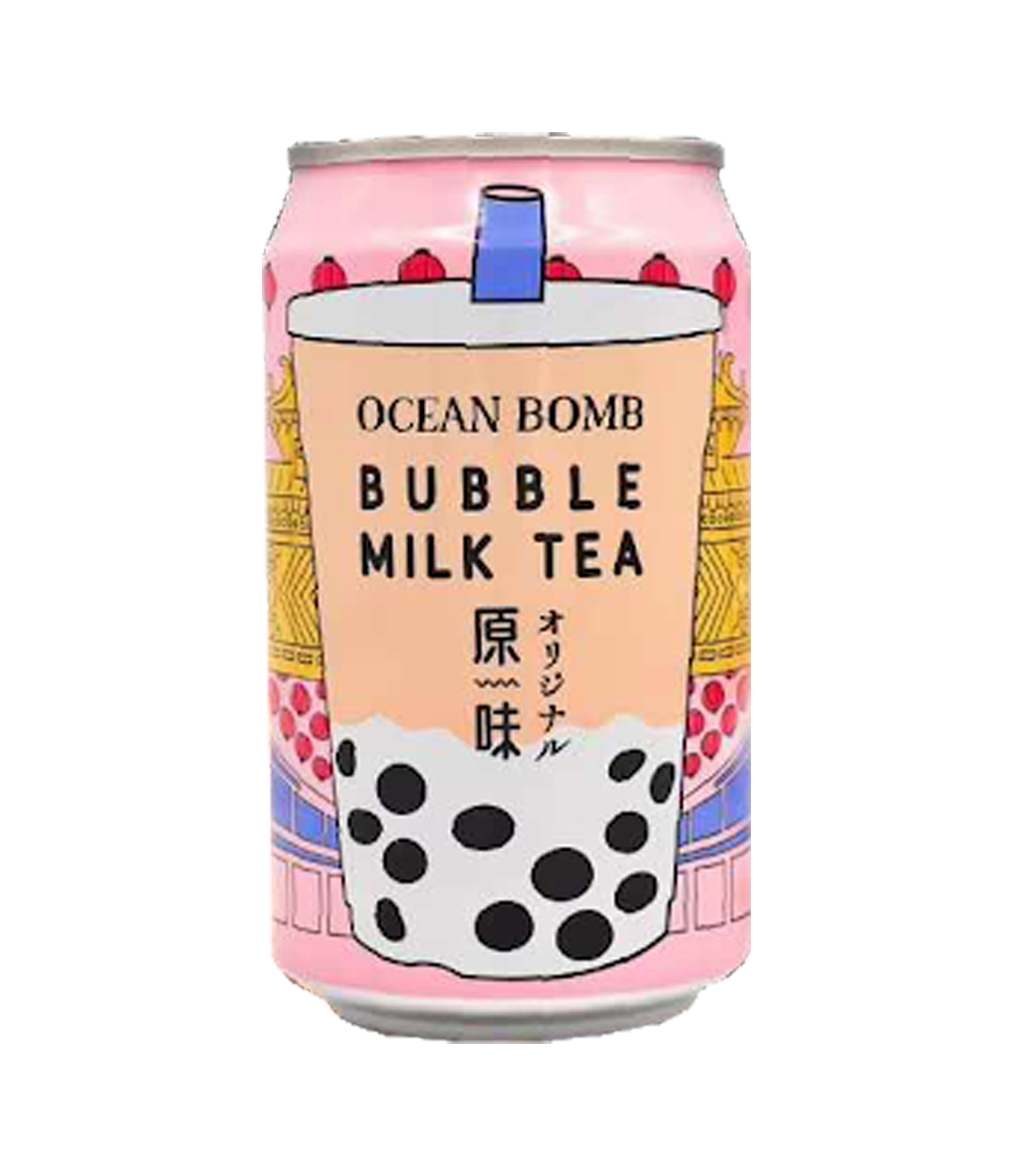 Напиток Ocean Bomb  "Bubble Milk Tea" чай с молоком 330 мл., Тайвань (Китай)