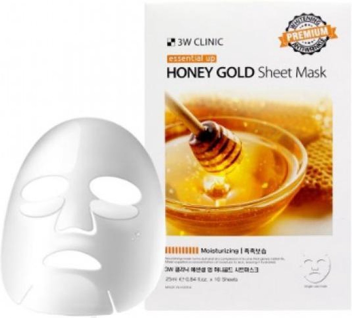 Маска для лица Мёд "Essential Up Sheet Mask", 3W / Ю.Корея 25г.