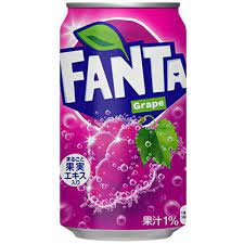 Лимонад Fanta Grape виноград, 350мл., Coca Cola  Япония