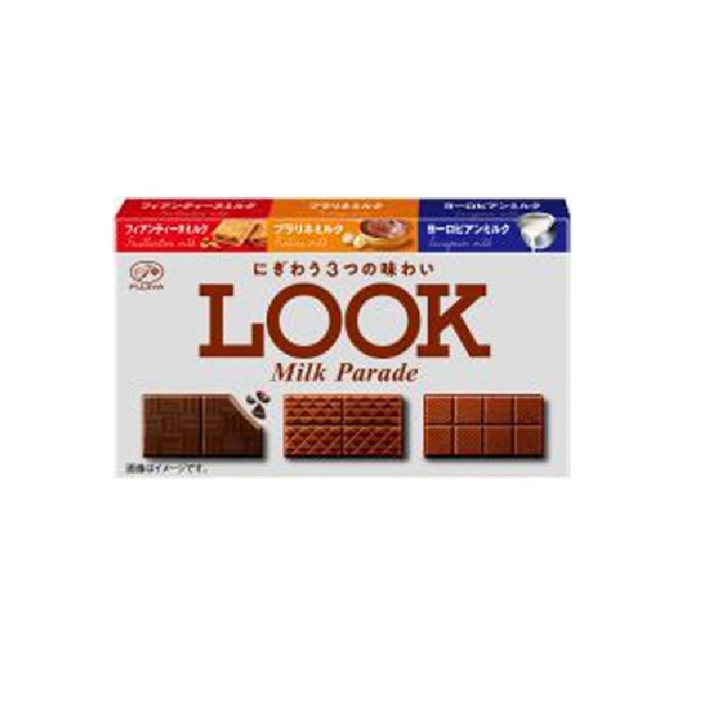 Шоколад LOOK "Молочный парад" Fujiya, 47 гр. Япония