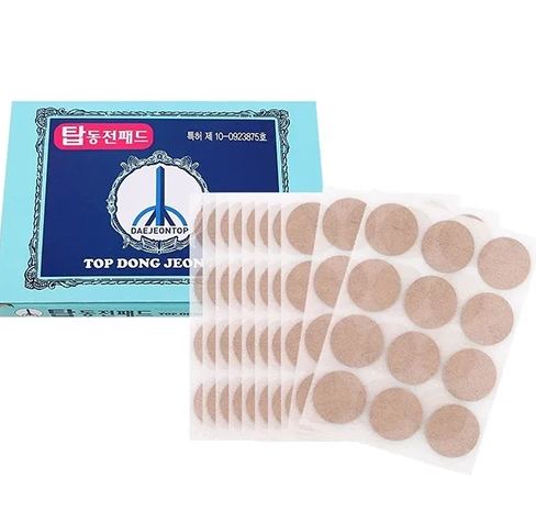 Пластыри точечные от мышечных и суставных болей Daejeontop Pad Top Dong Jeon, 120 шт, Корея