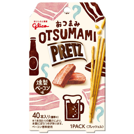 Палочки хрустящие со вкусом копченого бекона Pretz Glico 24г. Япония