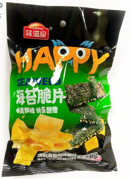 Чипсы с Нори  HAPPY SEAWEED 36г. КНР