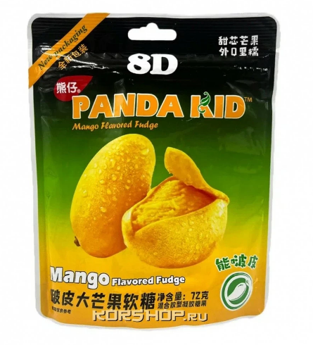 Мармелад Hengli Xiongzai со вкусом манго Panda kid 72г КНР, Китай