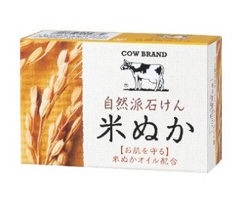 Натуральное увлажняющее мыло с маслом рисовых отрубей  100г COW Япония