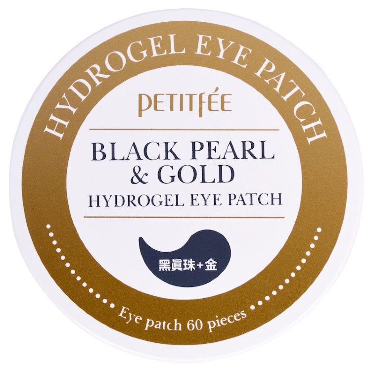 Патчи гидрогелевые с золотом и пудрой черного жемчуга Pearl & Gold Hydrogel 60шт. Ю.Корея