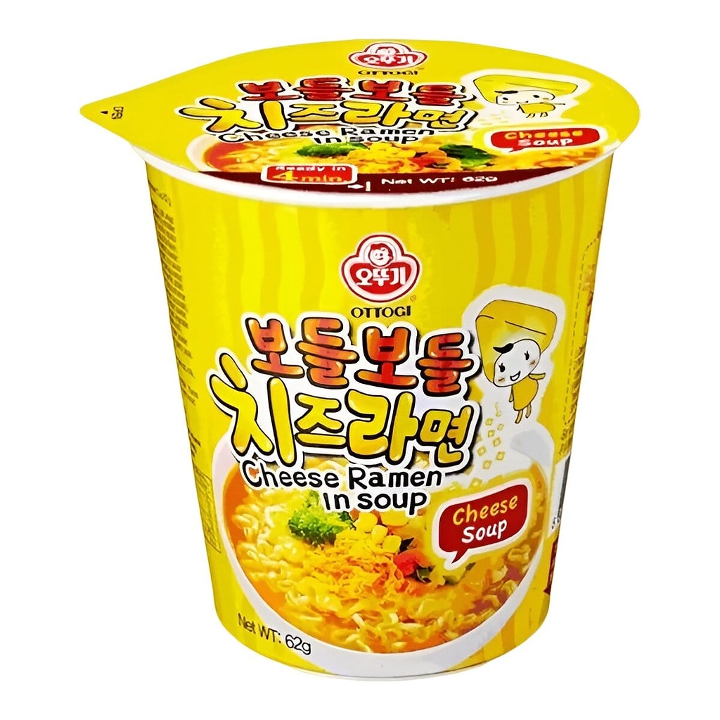 Лапша Ottogi Сырный рамен "Cheese Ramen" стакан 62г., Ю.Корея, Корея