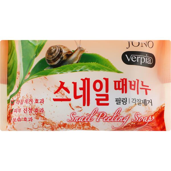 Мыло пилинг с экстрактом муцина улитки, Verpia Soap Peeling Snail 150гр. Ю.Корея