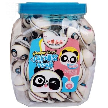 Жевательные конфеты "Панда" Deer Dada 900г 50шт. КНР, Китай