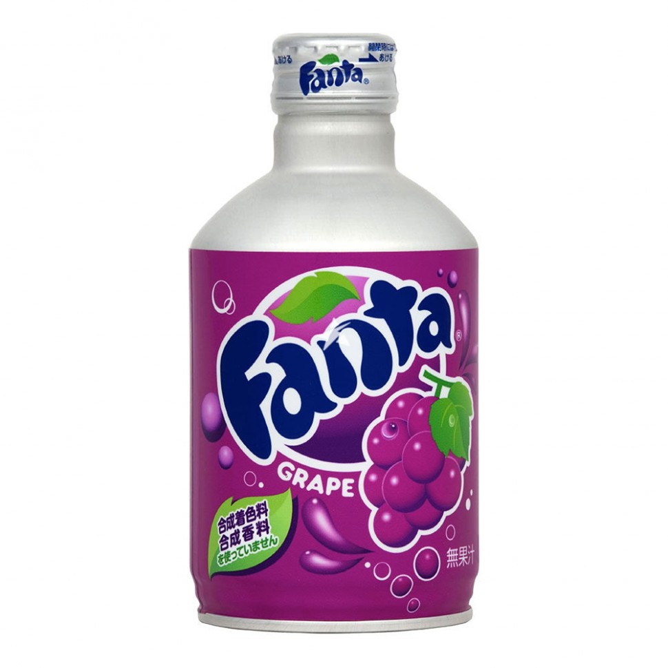 Лимонад Fanta Grape виноград, 300мл. Coca Cola  Япония