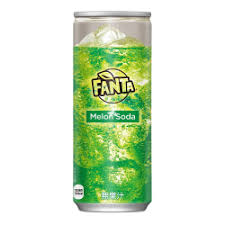 Лимонад Fanta Melon Soda , дыня 250мл., Coca Cola  Япония