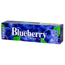 Жевательная резинка LOTTE "BLUEBERRY GUM" Голубика , 31г. Япония.