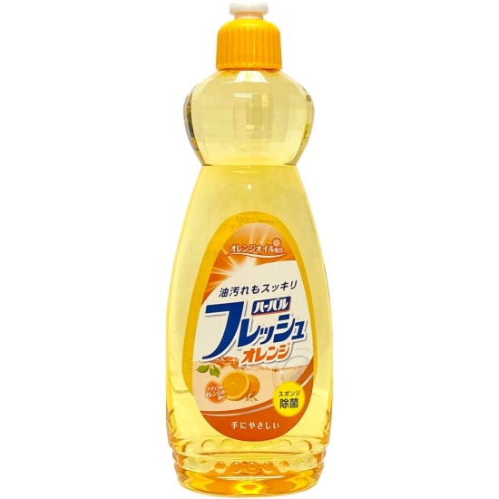 Средство для мытья посуды, овощей и фруктов с ароматом апельсина  "Mitsuei" 0.6л Япония