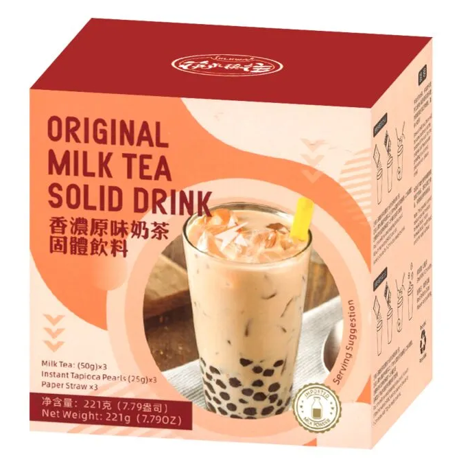 Напиток Bubble Tea молочнный оригинальный "Original milk tea" KLKW 3шт., 221г. КНР, Китай