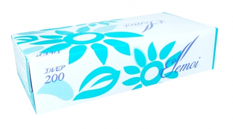Бумажные двухслойные салфетки 200шт "Kami Shodji" "ELLEMOI" Япония