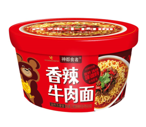 Лапша Мишка со вкусом Острой Говядиной Wang Zi Feng Fan 119г. КНР