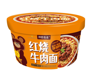 Лапша Мишка со вкусом Тушеной говядины Wang Zi Feng Fan 120г. КНР, Китай