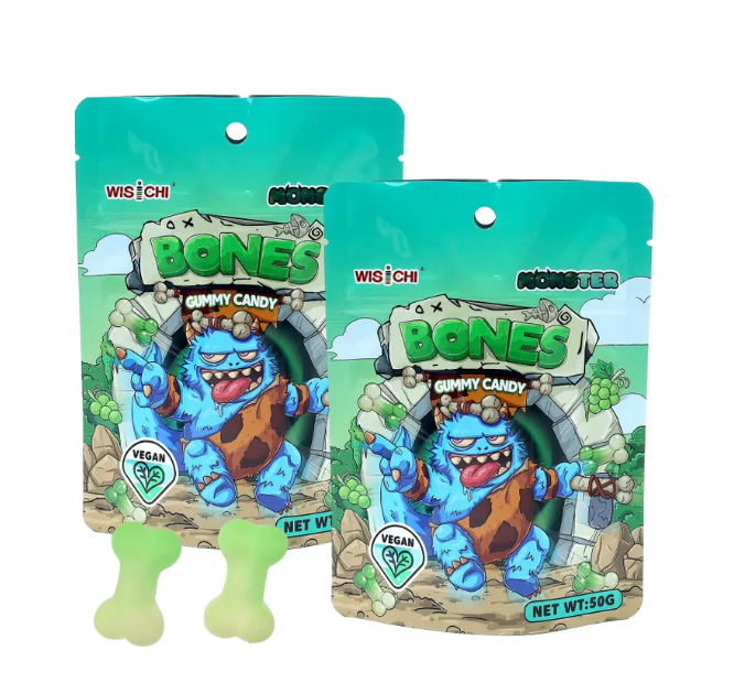Мармеладные конфеты WISCHI Monster с натуральным виноградным соком "Косточки" 50г. КНР