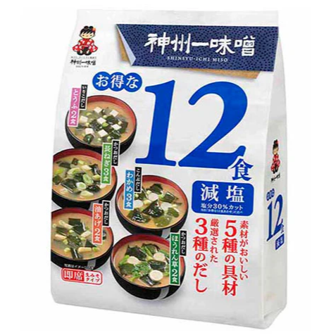 Мисо-суп Marukome Miyasaka с пониженным содерж. соли (12 порций) 181г. Япония