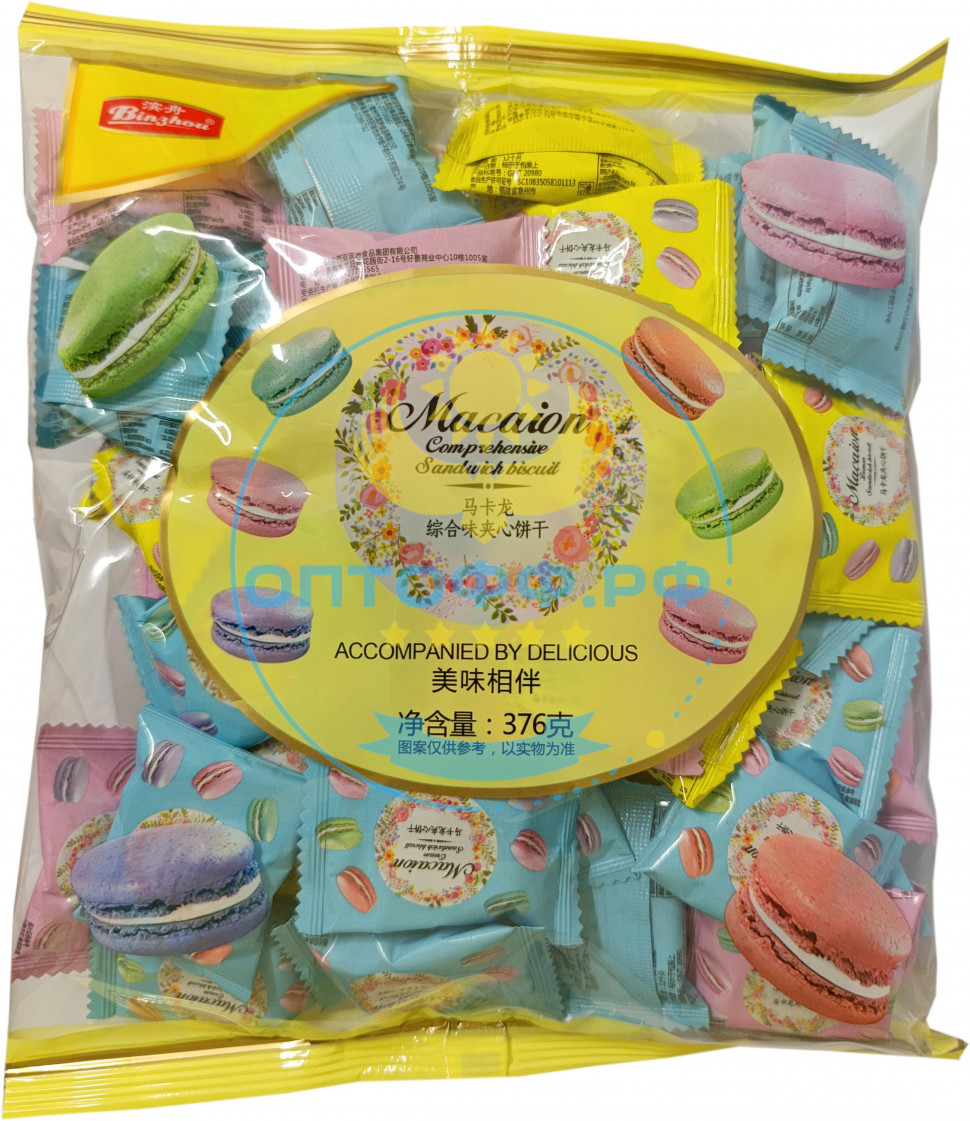 Печенье MICN Mакарон Ассорти вкусов 200г. КНР