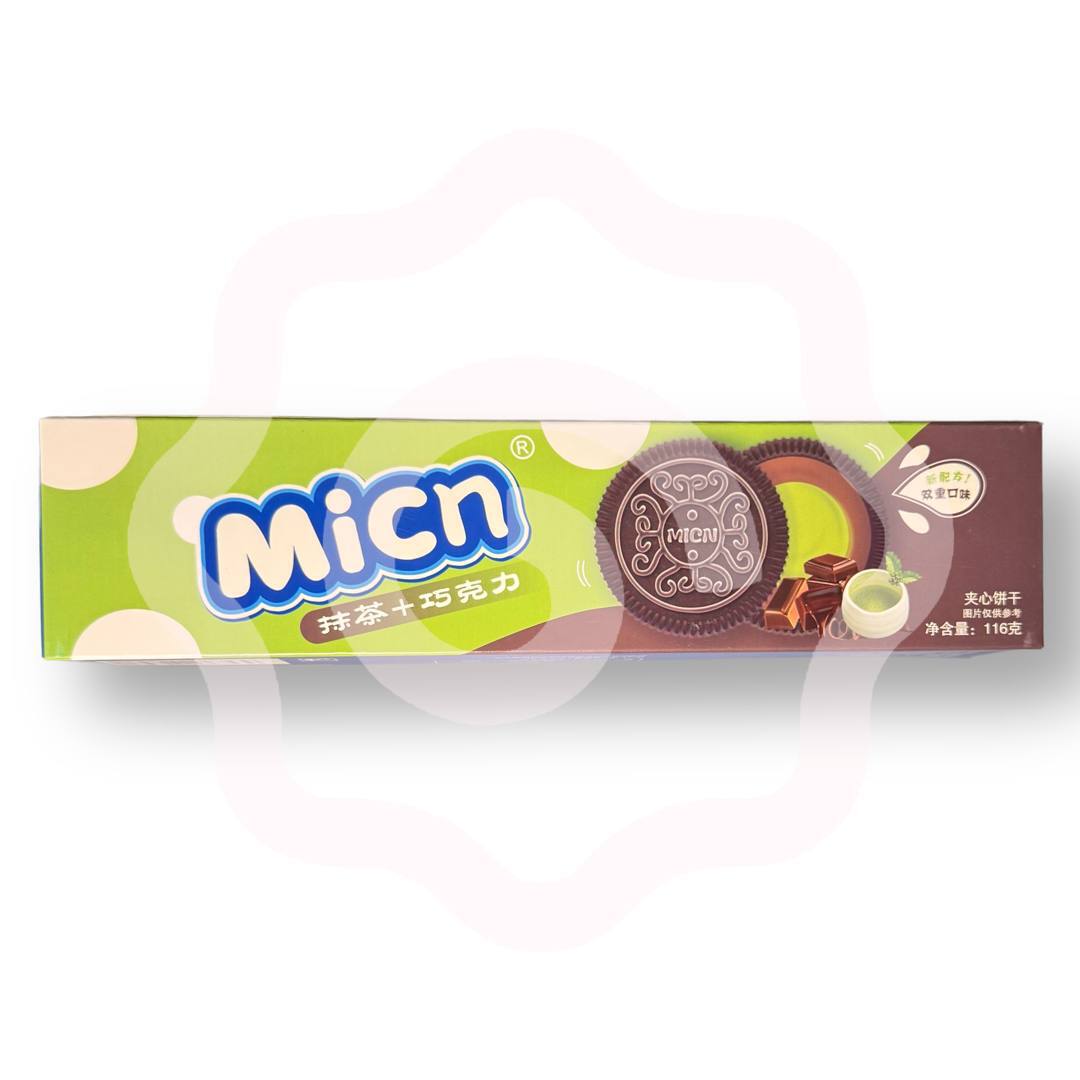 Печенье Сэндвич MICN со вкусом Мяты и Шоколада 116г 1/24 №13