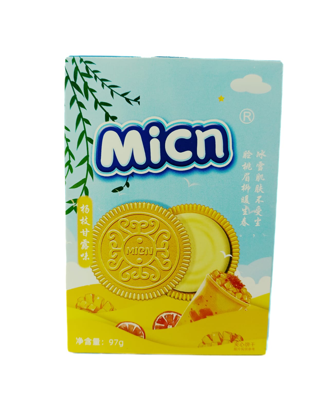 Печенье Сэндвич MICN мини со вкусом Молочного Манго 97г 1/24 №9