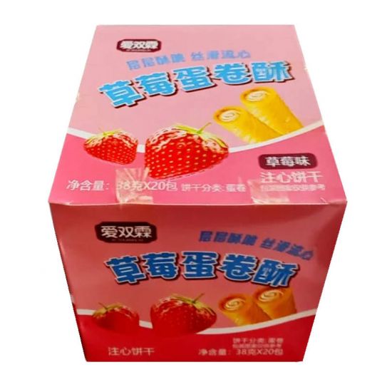 Хрустящие палочки с начинкой - персик, черника, грецкий орех 38г КНР