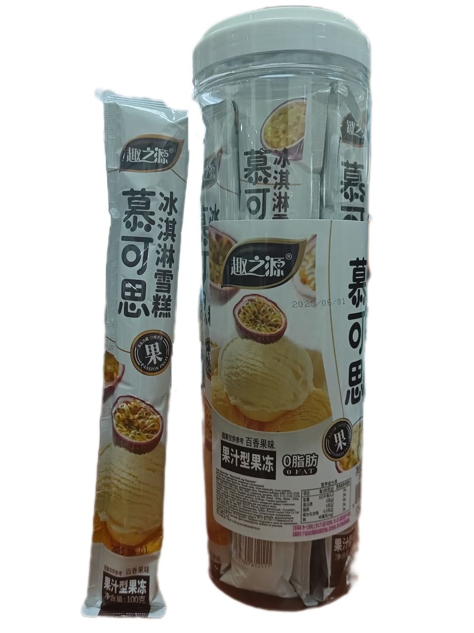 Желе фруктовый лед "Фруктовый лед Маракуйя" 105гр КНР