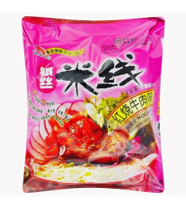 Лапша рисовая Hezhong со вкусом томленой говядины 105г. пакет, КНР