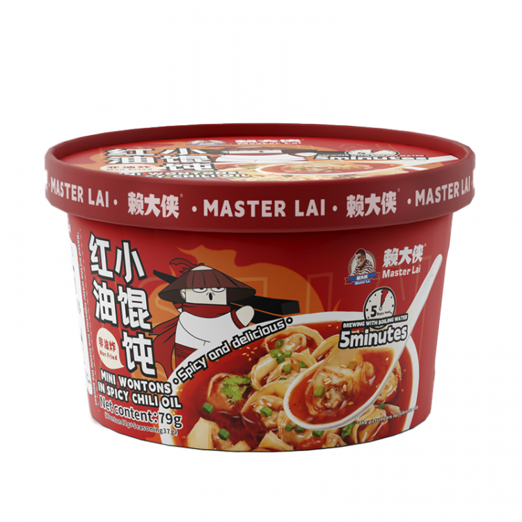 Мини-пельмени б/п  Master Lai  в остром Чили соусе 79г., КНР