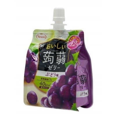 Желе питьевое с Конняку со вкусом Винограда 150г Tarami, Япония