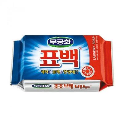 Хозяйственное мыло, отбеливающее и пятновыводящее "Laundry soap" для стирки цветного белья, Mukunghwa, 230 гр, Корея