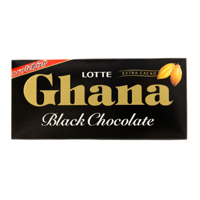 Шоколад темный LOTTE GHANA, 50 гр, Япония