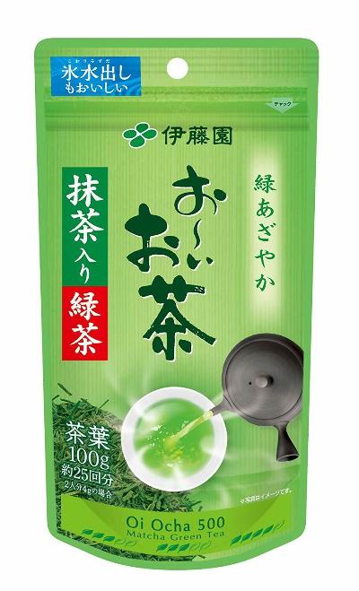 Чай  зеленый листовой Сенча ( с добавлением Маття ) ,Itoen Oi Ocha Japanese Green Tea Sencha Matcha 100г., Япония