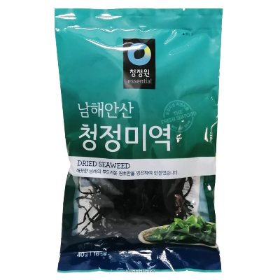 Морская капуста соленая варено-сушеная (для супов и салатов) "Dried Seaweed" 40г, Корея